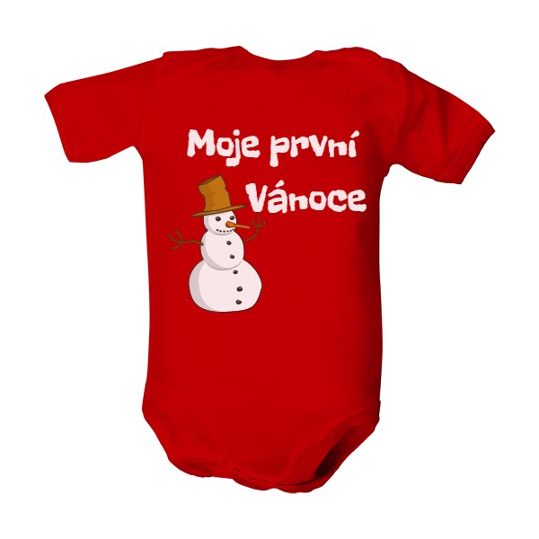 Dětské body  s potiskem Moje první Vánoce