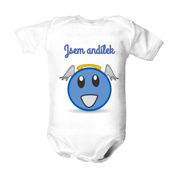 Dětské body  s potiskem Andílek