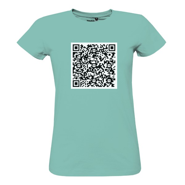 Tričko s potiskem QR kód - ukázka